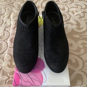 Amelia Grace Suede Black Bootie
